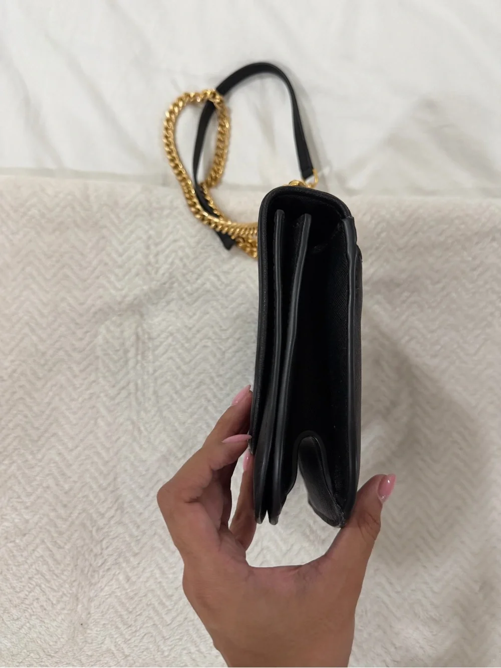 Tory Burch Emerson Flap Adjustable Shoulder Bag BLACK